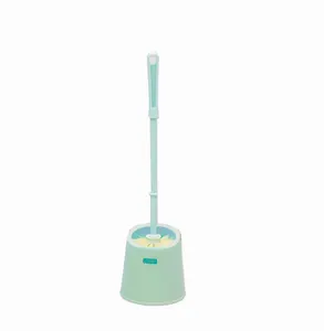 Blue Plastic Toilet Brush And Holder Set Durable Bristles Hot Sale Easy-Clean Cleaning Tools Household Cheap Fashion Houseware