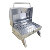 Barbecue au gaz propane portable et pliable en acier inoxydable, barbecue au gaz marin de table