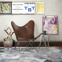 Fauteuil pouf moderne en cuir véritable IStapromo pour adolescents et enfants, idéal pour le salon, la chambre et le bureau