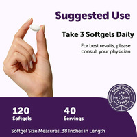 Acide Alpha-Lipoïque Isomère R Actif Premium 600mg Gélules Molles à Base d'Huile de Coco Puissant Antioxydant Bien-être Quotidien 120 Capsules