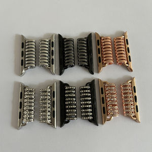 Connecteur de <span class=keywords><strong>bracelet</strong></span> de montre à perles creuses 14mm 20mm 22mm pour <span class=keywords><strong>Apple</strong></span> <span class=keywords><strong>Watch</strong></span>, <span class=keywords><strong>adaptateur</strong></span> de fabrication de <span class=keywords><strong>bracelet</strong></span> en strass 38/40/41/42/44/45/46/49mm - Product Image 6