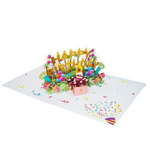 Tarjetas Pop-up de Cumpleaños en Oferta, Tarjeta de Felicitación Pop-up de Feliz Cumpleaños - Product Image 4