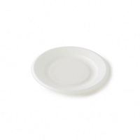 Assiette alimentaire en bagasse de canne à sucre compostable et biodégradable à 3 compartiments, 10 pouces, blanche