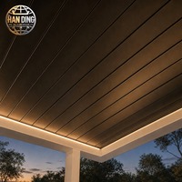 Pergola Bioclimatique Motorisée Sunstone en Aluminium Chaud avec Toit à Lames Orientables, Étanche, pour Jardin Extérieur