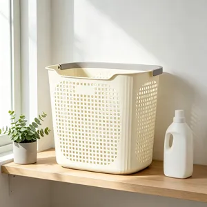 Cesto de ropa sucia de plástico hueco PP impermeable, de gran capacidad, para el hogar, para el dormitorio - Product Image 2