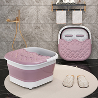 Bassin de bain de pieds pliable WANUO, en plastique durable, pliable, pour spa des pieds, portable, pour voyage