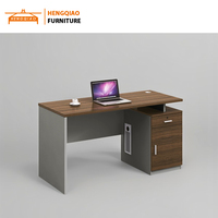 Ensemble de table et de chaise de bureau, table en forme de L pour PDG, bureau exécutif, mobilier de bureau informatique, bureau de direction en mélamine de luxe