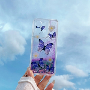 เคสโทรศัพท์ TPU นิ่มใสลายดอกไม้แวววาวแบบหรูหราสำหรับ OPPO Reno 8 <span class=keywords><strong>Pro</strong></span> <span class=keywords><strong>Reno7</strong></span> 6 4G - Product Image 4