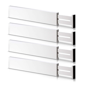 Ensemble de séparateurs de tiroirs en bambou <span class=keywords><strong>DIY</strong></span> pour salle de bain, tiroirs de <span class=keywords><strong>bureau</strong></span> et organisation de l'espace - Product Image 4