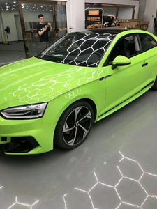 Super brillante automotriz <span class=keywords><strong>cielo</strong></span> azul gris amarillo verde negro coche envoltura vinilo película Hell Green coche cuerpo completo vinilo pegatina - Product Image 5