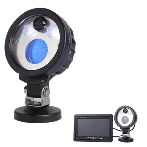 Heftruck Hd 720P Camera Aan De Voorzijde Combineren Led Blauw Waarschuwingslicht Werklamp Voor Materiaalbehandeling