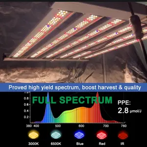 Maksdep 240W 320W Led Grow ışık çubuğu Samsung Lm301b Lm301H tam spektrumlu Led derin kırmızı UV IR ile ışık 240W büyümek