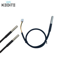 Precio al por mayor de fábrica, sensor de temperatura DS18B20 de alta calidad, sonda de acero inoxidable con paquete de Tubo termorretráctil