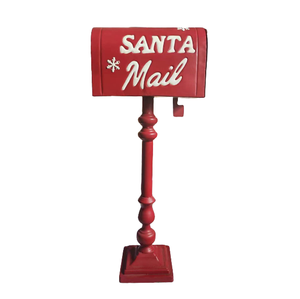 Letters to Santa Post Box Nordic Metal Mailbox Mail <strong>Postbox</strong> <strong>Christmas</strong> Outdoor Decoration - Product Image 1