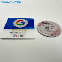 Restaurant NFC Touchless Menu Tag Stands Métal Acrylique Table Pliée NFC Menu Stand
