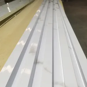 Sales White Color Marble Grain Wood Plastic Composite Wpc Wall Panel