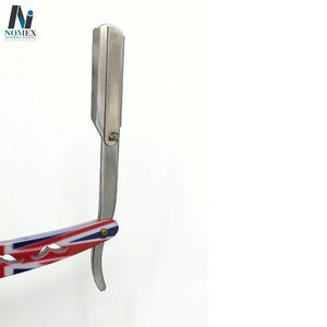Navaja de Afeitar Profesional Plegable con Diseño de la Bandera del Reino Unido, Navajas de Afeitar Rectas para Barbería, Cuidado Personal, Hoja Única - Product Image 6