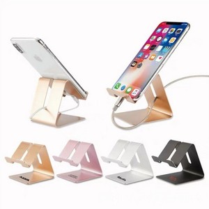 Print Logo Aluminum Alloy Desktop Phone Holder Non-slip Universal for Phones and <b>Tablets</b> - Product Image 2