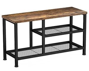Large Style Metal Wood Shoe <b>Rack</b> Dispenser Storage Organizer Living Room and Home Shoe Cabinets Stand - Product Image 1