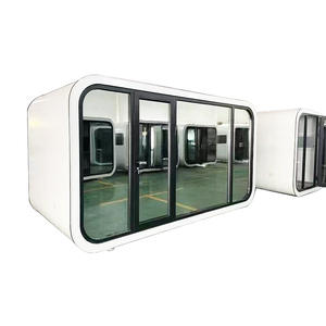 Casa prefabricada de diseño moderno y respetuosa con el medio ambiente, contenedor económico para el hogar, oficina, cápsula espacial de acero para acampar para uso en el patio - Product Image 4