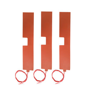 Coussin chauffant en caoutchouc de silicone personnalisé en usine n'importe quelle forme tapis chauffant en silicone tapis chauffant flexible sûr 12V 15W 250 °C pour machine - Product Image 2