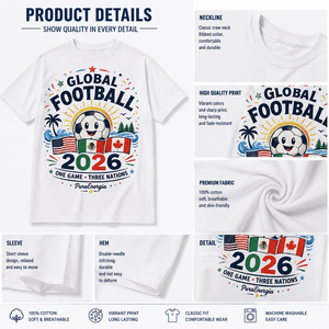 T-shirt de football imprimé personnalisé pour homme, manches courtes, 100% coton, tee-shirt graphique, vêtements de sport décontractés pour l'extérieur, OEKO-TEX - Product Image 3