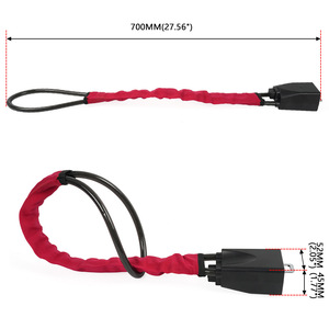 U Shaped Steering Wheel <b>Lock</b> Thickened Steel <b>Cable</b> Cut Resistant Car Anti Theft Device <b>With</b> 2 Keys For Vehicle Security - Product Image 3