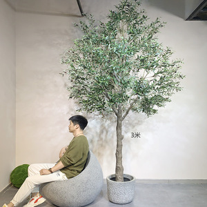 Simulación de <span class=keywords><strong>olivo</strong></span> artificial, árbol verde, plástico, <span class=keywords><strong>olivo</strong></span> artificial, bonsái para el hogar, la Oficina, la decoración de la boda - Product Image 3