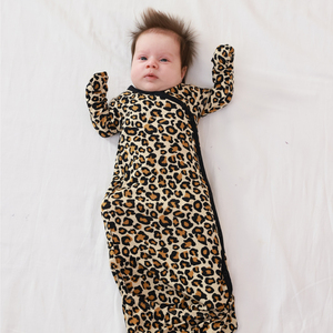Saco de Dormir Personalizado con Estampado de Leopardo, Manta de Bambú para Bebé, Sacos de Dormir para Recién Nacidos, Conjunto de Ropa para Bebé - Product Image 4
