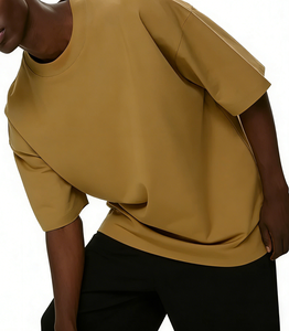 Camiseta de Alta Calidad 100% Algodón, Talla Grande, Personalizable con Logotipo Impreso Digitalmente, 250GSM, Cuello Redondo, Lisa, para Hombre - Product Image 2