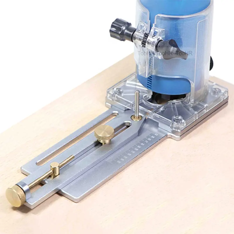 Trimming Machine Plunge Base Router Bracket Precision Slotting Inlay Work Woodworking Circle Cutting Jig For Guitar DIY Tool