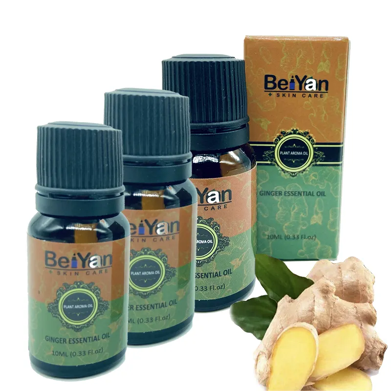 Wholesale Real Quality Ginger 30ml Belly Drainage Ginger Oil for Weight Loss Belly Fat Detox 10ml Ginger Slimming Massage Oil