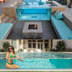 อุปกรณ์สระว่ายน้ำสำหรับผู้ใหญ่ทำจากไฟเบอร์กลาสโมเสคเหนือพื้นดินสำหรับผู้ใหญ่ขนาด10เมตร - Product Image 6