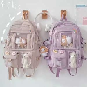 <span class=keywords><strong>Sac</strong></span> à dos pour filles Coréen Mignon Style <span class=keywords><strong>Japonais</strong></span> Campus Étudiant <span class=keywords><strong>Sac</strong></span> d'école Décontracté Grande Capacité Sacoche pour ordinateur portable Vente en gros - Product Image 1