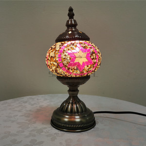 Sensmuel vendita all'ingrosso e diretta di colorato chiesa mosaico di vetro e mosaico turco a buon mercato LED lampade da tavolo - Product Image 3