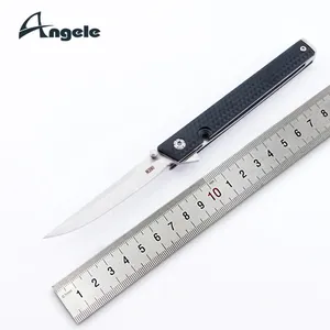 ANGELE Precio bajo Cuchillo táctico Tanto Flip Asistido Abierto Durable Mango de fibra compuesta Bolsillo Plegable Camping EDC Cuchillos