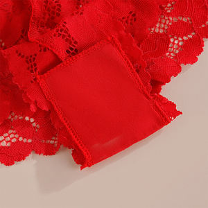 Set di Lingerie in Pizzo Francese Sexy, Reggiseno Puro Senza Ferretto Sottile e Traspirante, Boxer Seducenti con Ritagli, Mutandine Leggere - Product Image 5