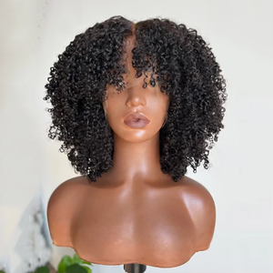 <span class=keywords><strong>Black</strong></span> Friday SDD 5x5 4x4HDClosureBurmese Pixie Curly 300% pelucas baratas calientes para mujeres PrePlucked Bleachedknot ChristmasGlueless peluca - Product Image 1