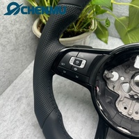 Volant de direction sport personnalisé en cuir pleine fleur pour Volkswagen VW Golf R 5 6 8 R Jetta Mk6 Polo Passat CC
