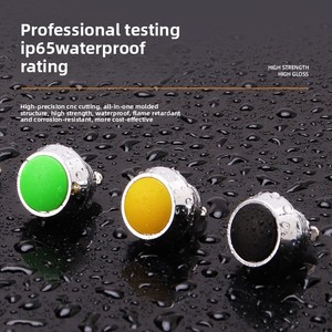 12 mét màu kim loại nút chuyển đổi hình cầu bề mặt cong đầu tròn không thấm nước tự đặt lại vít chân chuông cửa Nút chuyển đổi - Product Image 2