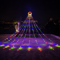 Guirlandes lumineuses LED d'extérieur Pafu Ramadan Eid, lune croissante, étoile, arbre, jardin, cour, décoration de fête, lumières suspendues