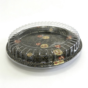 Caja Redonda Rígida de Plástico Desechable para <span class=keywords><strong>Sushi</strong></span> para Llevar, Ecológica y Biodegradable, Contenedor de Alimentos Personalizable - Product Image 2