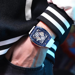 CURREN 8442 <span class=keywords><strong>Relojes</strong></span> Deportivos <span class=keywords><strong>de</strong></span> Nueva Moda Montre Homme con <span class=keywords><strong>Esfera</strong></span> <span class=keywords><strong>Grande</strong></span> y Caja Tonneau <span class=keywords><strong>de</strong></span> Diseño Único y Fecha Automática <span class=keywords><strong>Relojes</strong></span> <span class=keywords><strong>de</strong></span> Pulsera <span class=keywords><strong>de</strong></span> Cuarzo <span class=keywords><strong>para</strong></span> <span class=keywords><strong>Hombre</strong></span> - Product Image 6