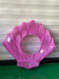 ห่วงยางว่ายน้ำแบบใหม่ ดีไซน์เปลือกหอยวิบวับ - สไตล์ INS ห่วงยางพองลมสำหรับเด็ก - Product Image 1