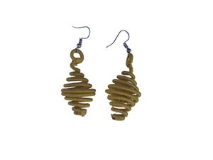 Pendientes de Aro con Cuentas Negras, Pendientes Tribales Africanos Hechos a Mano para Mujer - Product Image 5