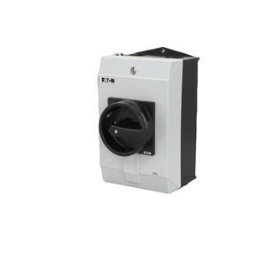 Interruptor Aislador <span class=keywords><strong>EATON</strong></span> <span class=keywords><strong>P1</strong></span>-<span class=keywords><strong>32</strong></span>/I2/SVB-SW 32A, Carcasa de Plástico, 3P, Negro, Manivela Giratoria, Gabinetes de Distribución, Sistemas de Transporte - Product Image 1
