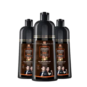 Venta al por mayor de fábrica Cosméticos Café Color Champú para el cabello Sin amoníaco Argán Speedy Grey Cobertura Muestra gratis