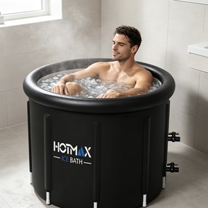 Professional PVC Round Cold Plunge <b>Pool</b> with Cooler Compatible System, Outdoor and Indoor Therapy Recovery, Ice Bath Tub - Product Image 1