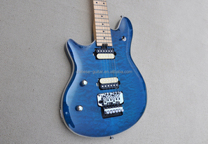 Flyoung Linkshänder E-Gitarre Blau mit Chrom Floyd Rose Brücke Musikinstrument - Product Image 2