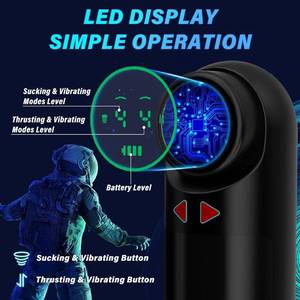 Mangkuk pesawat isap teleskopik otomatis nyata, mainan seks vagina elektrik penuh - Product Image 3